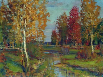 Bosquet œuvres - automne Isaac Levitan bois arbres paysage